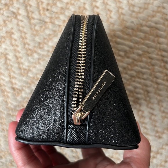 Kate Spade New York Shimmy Tinsel Glitter Fabric Small Cosmetic Case NWT - Picture 4 of 6